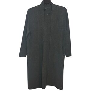 Banana Republic Petite Long Duster Cardigan Sweater Gray Size L